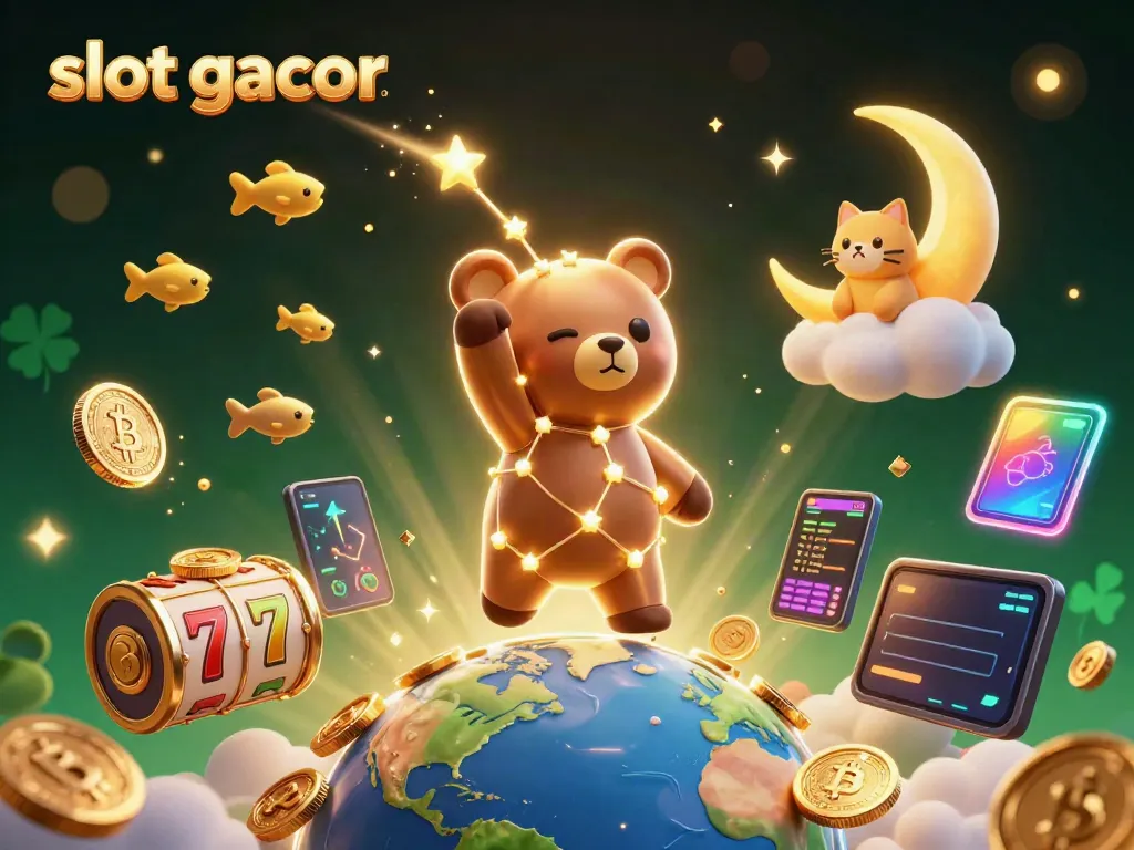 Engage in thrilling wins with slot gacor showcasing vibrant 3D characters and dynamic slot elements.