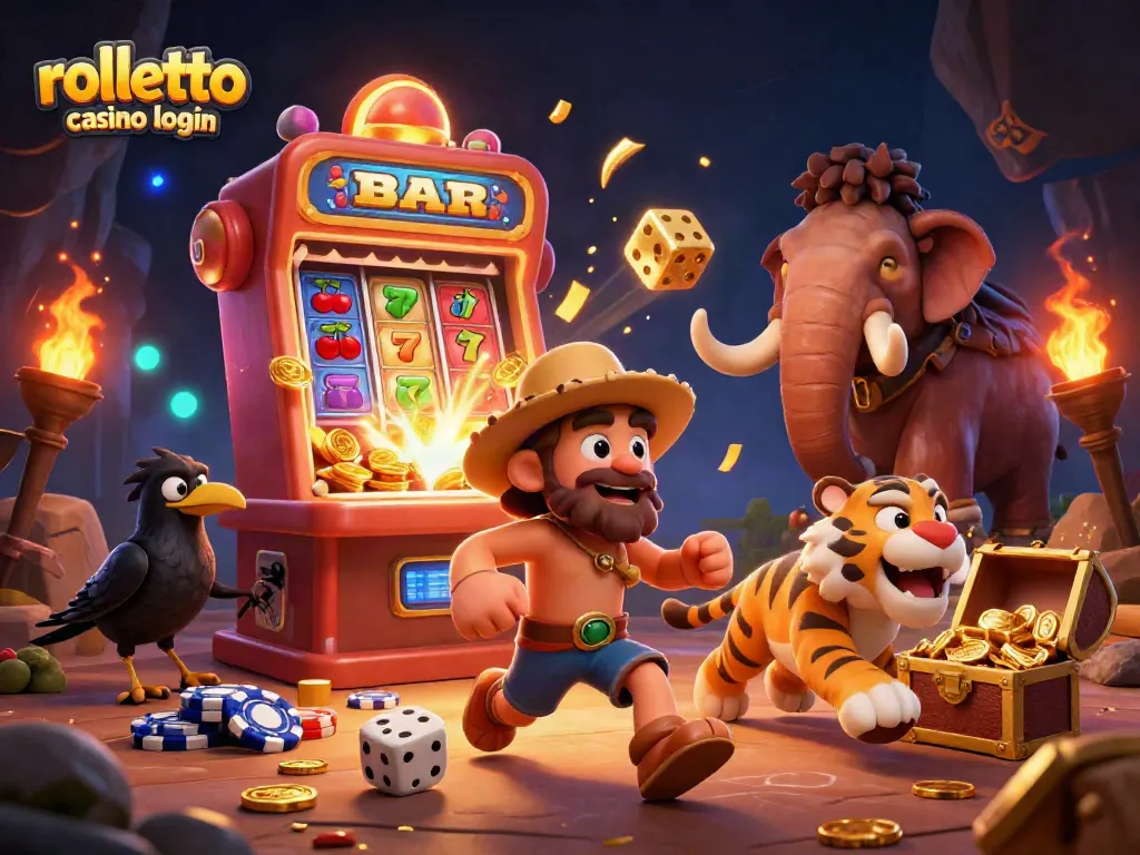 rolletto casino login rewards players with exciting wins at a vibrant, dynamic prehistoric-themed casino scene
