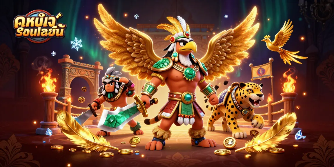 Experience ดูหนังออนไลน์ in a vibrant gambling-themed illustrated scene showcasing dynamic characters and rich details.